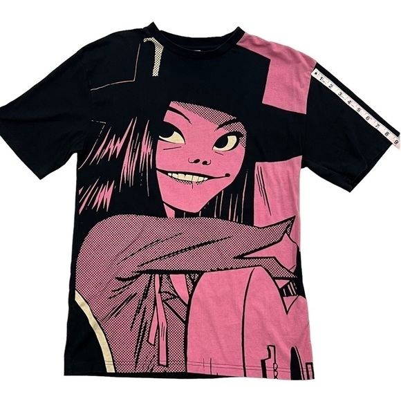 GFOOT Limited Edition Gorillas Pink Black Noodle Graphic T-shirt RARE Size Small - Picture 9 of 12